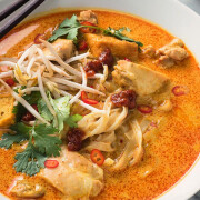 Chicken Laksa Noodle Soup 鸡叻沙