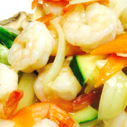 Prawn Cutlet &amp; Fresh Vegetables 时菜虾球 